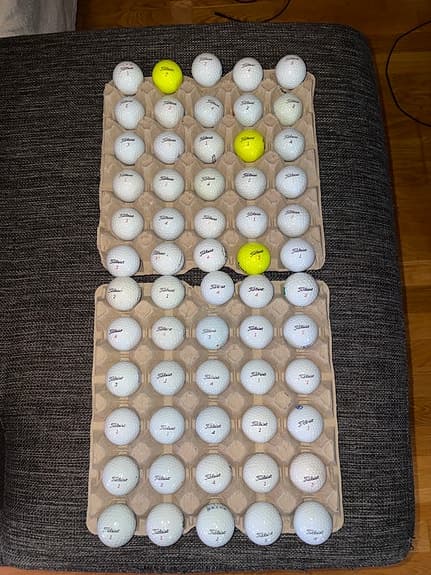 60 blandade Titleist bollar