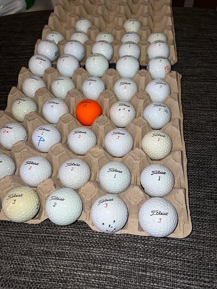 42 st blandade Titleist bollar