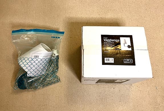 2 Vägglampor Crown från Mio, helt ny!