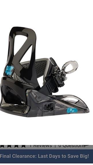Burton Grom snowboardbindningar svart