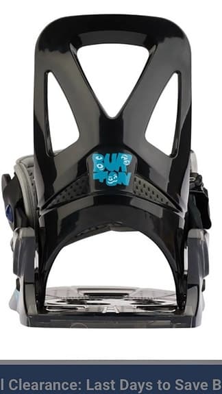 Burton Grom snowboardbindningar svart