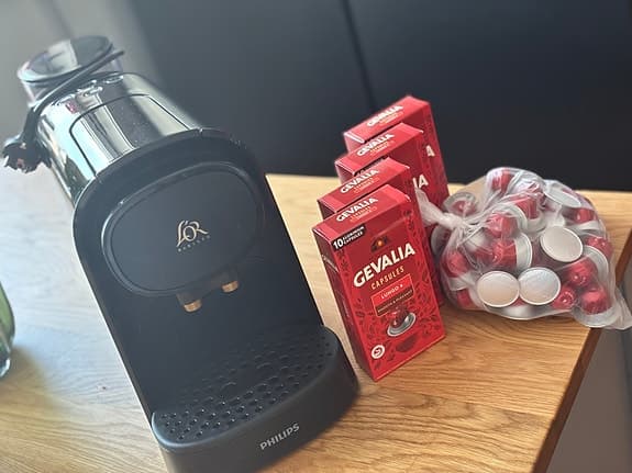 Philips kaffemaskin kapselmaskin svart