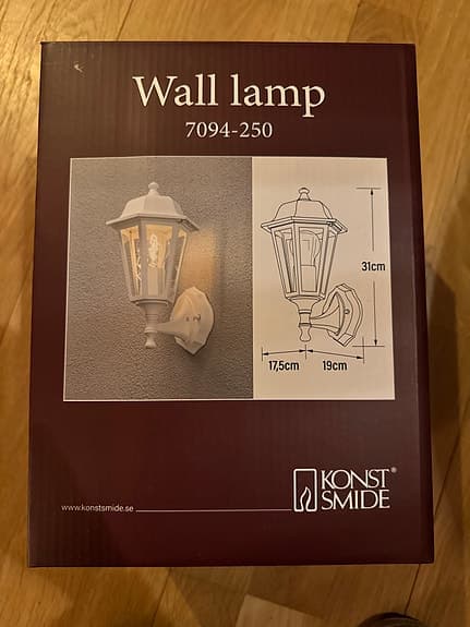 Utebelysning Konstsmide Wall lamp 7094-250