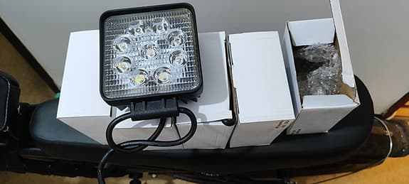 LED arbetsbelysning rektangulär svart, 5st