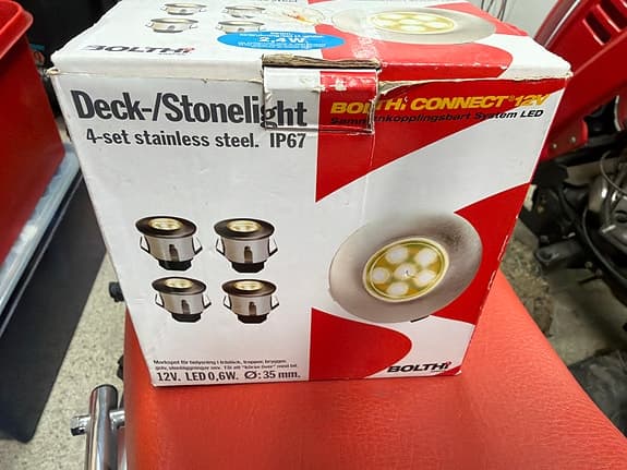 Bolthi Deck/Stonelight LED-spotlights 4-pack rostfritt stål IP67