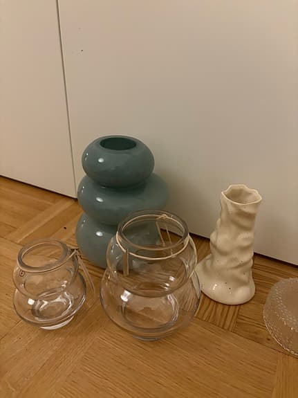 Vaser och ljuslyktor