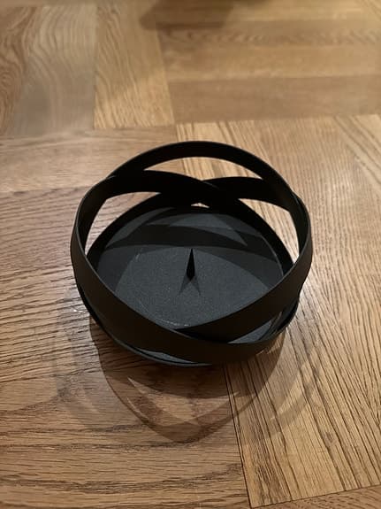 Georg Jensen ljusstake svart metall