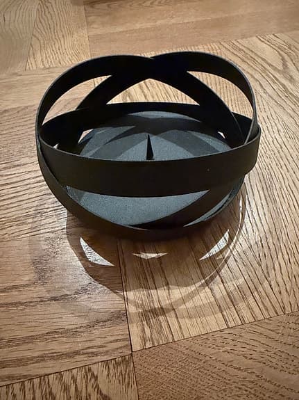 Georg Jensen ljusstake svart metall