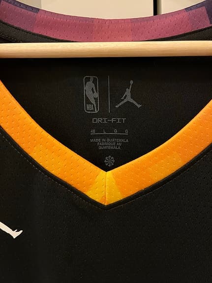 Jordan NBA Phoenix Suns Booker basketlinne herr svart storlek 48