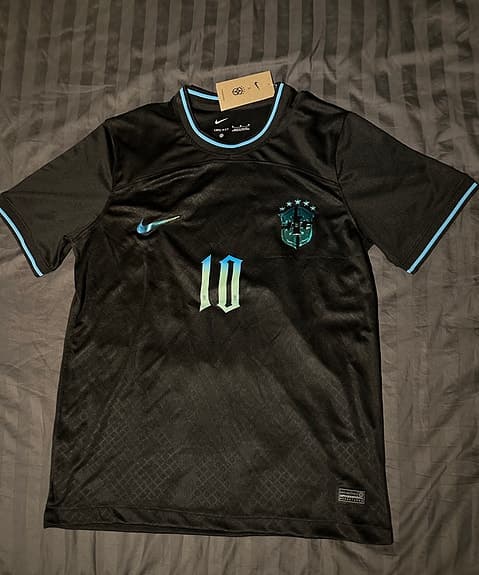 Nike Brasilien Neymar Jr fotbollströja herr M svart