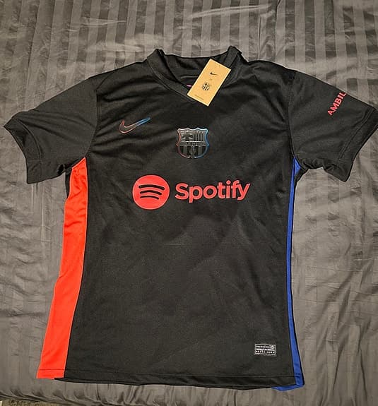 Nike FC Barcelona fotbollströja herr M svart