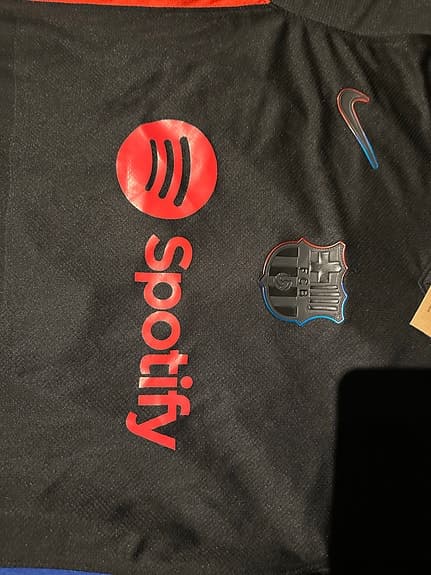 Nike FC Barcelona fotbollströja herr M svart