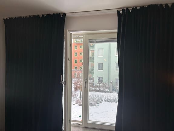 IKEA SANELA mörka gardiner