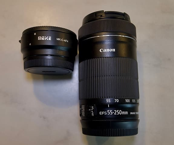 Canon EOS M50/2 objektiv/adapter/originalväska