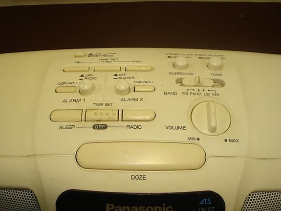 Panasonic stereoklockradio