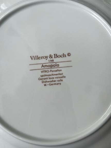 Amapola Villeroy & Boch mat/kaffeservis