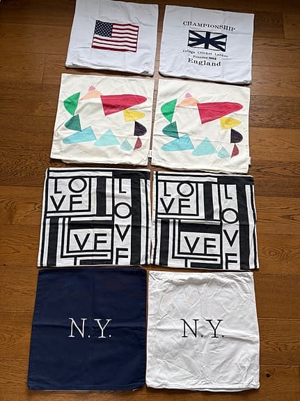 8 kuddfodral 50 x 50