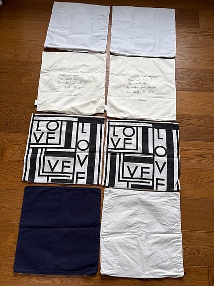 8 kuddfodral 50 x 50