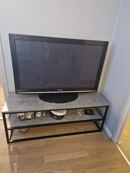 soffbordn+ tv bord grå marmorimitation