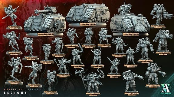 3D print service, Warhammer 40k, necromunda, killteam, sci-fi, aos