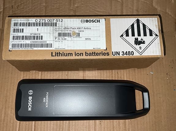 Bosch PowerPack 400 elcykelbatteri 11Ah 400Wh svart