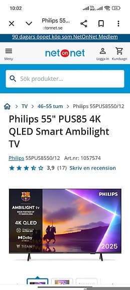 Philips LED TV 58tum