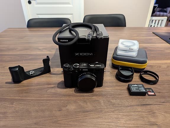 Fujifilm X100V svart med tillbehör