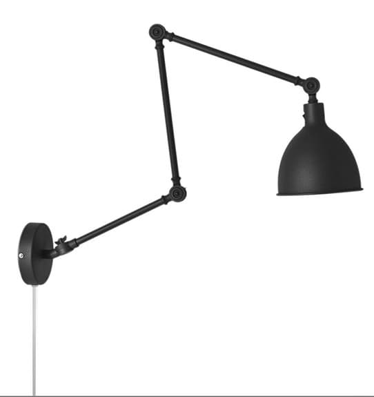 Industrilampa Bazar svart