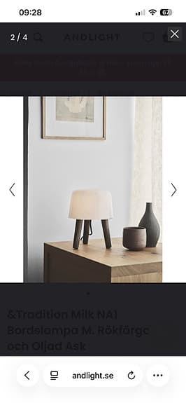 &tradition Milk bordslampa