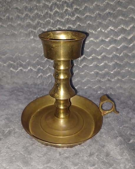 Vintage ljusstake mässing fint skick