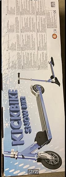 Kickbike Snow Bike sparkcykel