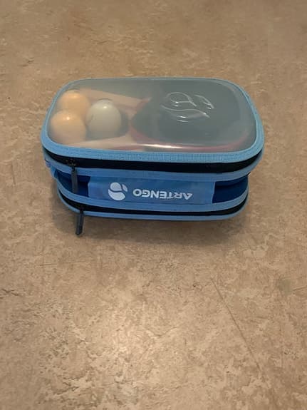 Artengo bordtennisset i fodral blå