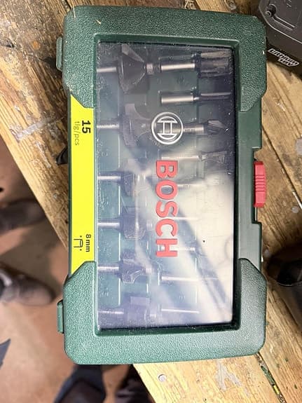 Bosch 15-delars fräsbitsset