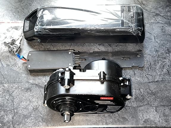 Ananda MCS-M1 elcykelmotor 48V 250W svart + NYTT Batteri