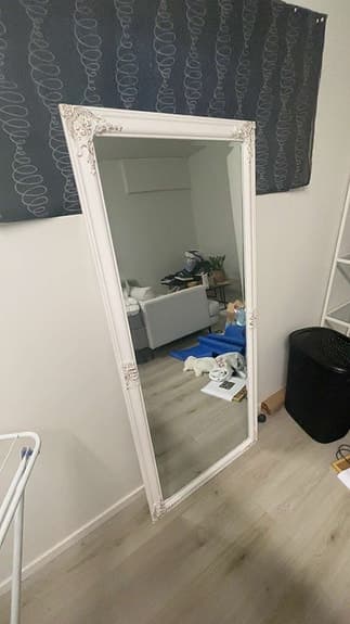 IKEA spegel vit rektangulär