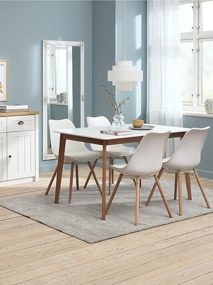 Jysk Nordborg spegel vit ram 72x162 cm