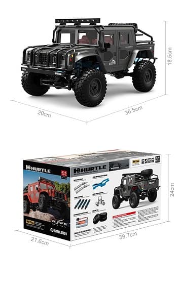 Radiostyrd RC Jeep 2.4GHz – Kraftfull Terrängbil med LED