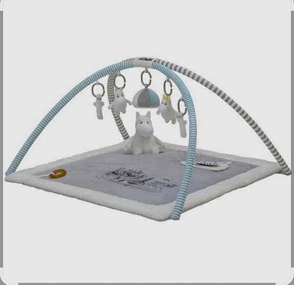 Mumin babygym grå blå