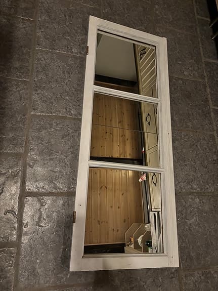 Shabby Chic Vintage Dekor spegel/ Dekor Fönster ram säljes pgr flytt