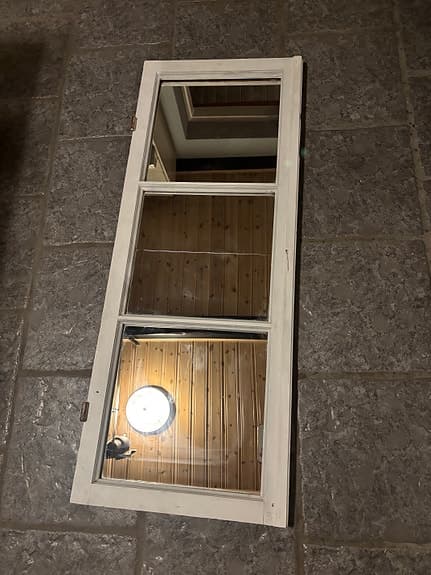 Shabby Chic Vintage Dekor spegel/ Dekor Fönster ram säljes pgr flytt