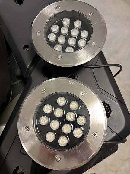 SUL-12W infälld marklampa LED 12W IP67 4000–4500K rostfritt stål Ø180 mm