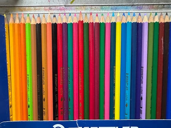 Oanvända Staedtler vintage akvarell-färgpennor 36-pack