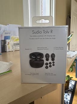 Sudio Tolv R trådlösa in-ear hörlurar med laddningsetui svart