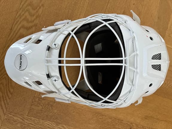 Salming målvaktsmask innebandy vit