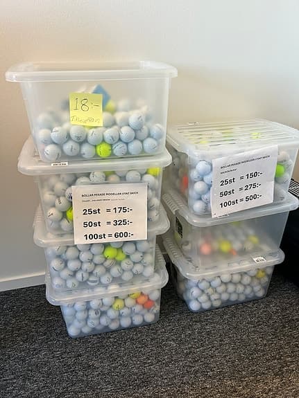 Blandade golfbollar bra skick