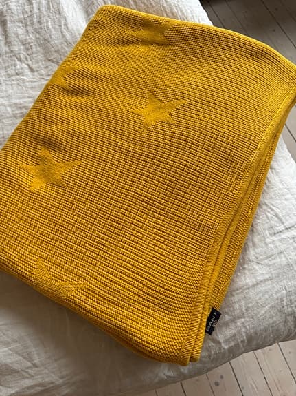 Gant Home - Stor stickad pläd/filt/överkast