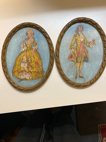 &Tradition ovala väggtavlor par