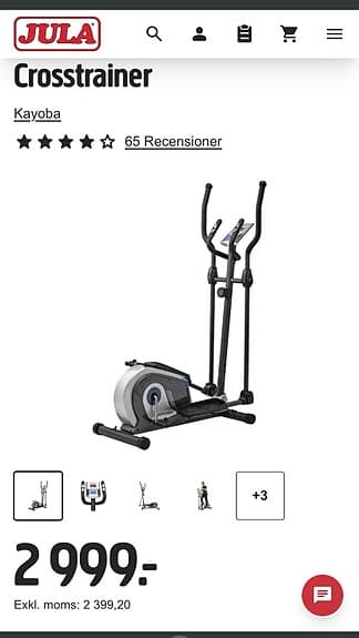 Crosstrainer svart/grå