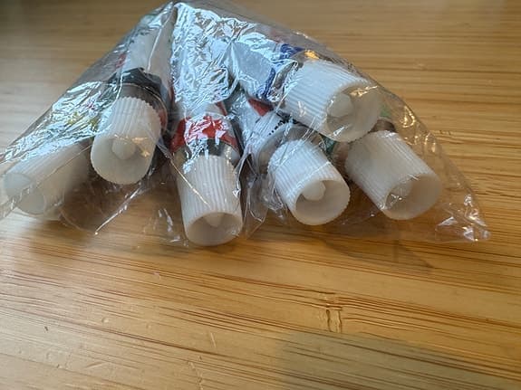 Oöppnat akrylfärg set 6 st.