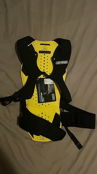 Komperdell Cross Light Pack ryggskydd L gul/svart unisex